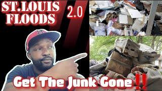 Junk Removal Vlog, Junk Removal Job, St.Louis Floods