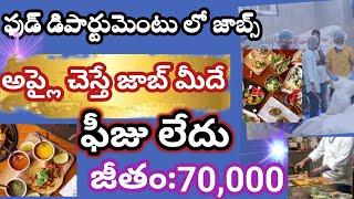 Food department recruitment 2024| BIS recruitment 2024 | latest jobs in telugu |food jobs |bis jobs