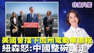 【非童凡響】中國贏了？美國國會擋下加州2035禁止燃油車進程，紐森怒罵這會讓中國整碗端走！但在關稅問題上紐森卻擁抱中國要保持市場開放？｜2025.5.29