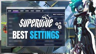 BEST SETTINGS FOR SUPERVIVE! HOW TO OPTIMIZE YOUR GAME!