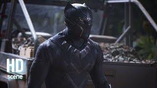 Black Panther (2018) - T'Challa Saving Nakia [Fight Scene] | HD