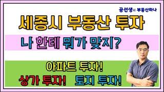 세종시 부동산 투자! 아파트, 상가, 토지(땅) 투자 어떻게 하는지 방법 및 접근법에 대해 알아볼까요?