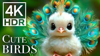 The Most CUTE Birds You'll Ever See In 4K - Birds Sound in the Forest | Scenic Relaxation Film