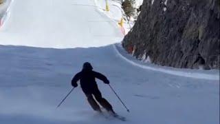 Skiing in Cortina with Matteo Barzan 