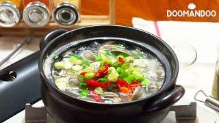 칼칼하고 시원한 조개탕Clam Stew 貝鍋 : 두만두 doomandoo