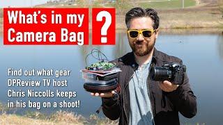 What does Chris keep in his Camera Bag?