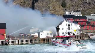 Brann ved Skjærbrygga, Hotell Stamsund