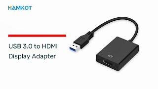 USB 3.0 to HDMI Display Video Adapter for Multi-Monitors (Connect Laptop to Monitor Using USB)