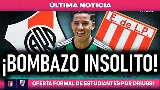 ¡ULTIMO MOMENTO! ¡BOMBAZO INESPERADO! ¡ESTUDIANTES LP LE "SOPLA DRIUSSI" ¿A RIVER PLATE?!