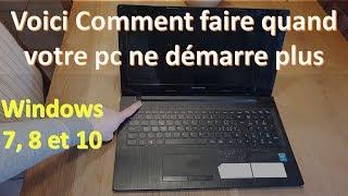 [TUTO] Comment faire quand mon mon pc ne demarre pas ? 