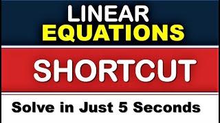 Vedic Maths - Shortcut to solve Linear Equations in two Variables | Maths Tricks -  By VipraMinds