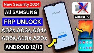 All Samsung Frp Bypass A02s/A03s/A04s/A05s/A10s/A20s Unlock Google Account Lock | Without PC