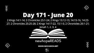 Day-171 Jun20 | Come here and listen to the words of the Lord our God - Joshua 3:9 | newhopeREADS