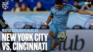 Match Highlights | New York City FC 3-2 FC Cincinnati | October 2, 2024