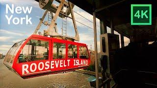 NEW YORK from ABOVE — NYC Aerial Tramway (Narrated)【4K】