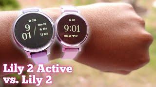 Garmin Lily 2 Active vs Lily 2