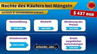 § 437 BGB // Rechte des Käufers bei Mängeln - ‍ EINFACH ERKLÄRT ‍