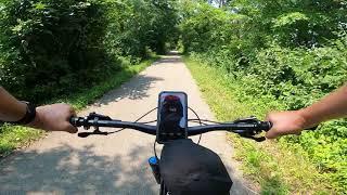 From Newark to Johnstown and back on T.J. Evans Trail