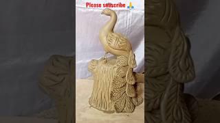 clay peacock making #shorts #viral #clay