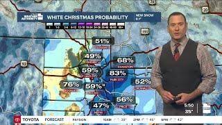 Wanting a White Christmas?  There's a chance!- Tuesday, December 24