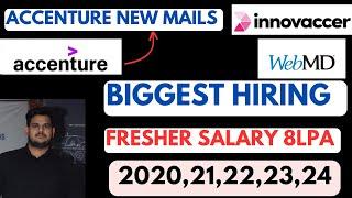 INNOVACCER Biggest Hiring ,WEBMD 2020-24 Fresher | ACCENTURE New Rejection mail news latest