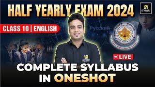 RBSE Class 10 English One Shot Revision Half Yearly Exam 2024-25 | Full Syllabus | Shrawan Sir