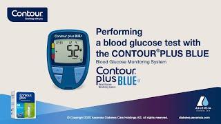 How to perform a blood glucose test | CONTOUR PLUS BLUE | mmol/L | UK (en_UK)