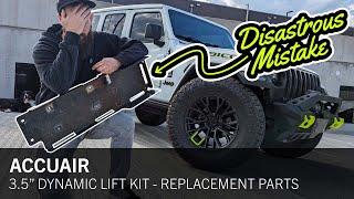 Fixing the Disastrous Mistakes: AccuAir 3.5'' Dynamic Lift Kit Warranty Replacement Parts + 10% Off!