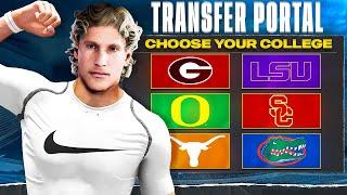 Entering The Transfer Portal.. College Football 25 Road To Glory | Sophomore Year