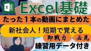 完全解説！Excel基礎講座（新社会人・転職・短期型・即戦力マスター）