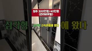 뾰족한 삼각형 준신축 청주 원룸!#원룸 #청주 #청주원룸