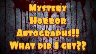 Opening Mystery Horror Autographs from ZOBIE! Shocking!