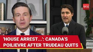 'Guilty Trudeau's Trick...': First Reaction Of Rival Poilievre After Resignation | Canada Crisis