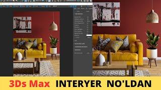 3Ds Max da No'ldan Interyer Vizualizatsiya qilish I  3Ds Max + Corona Render