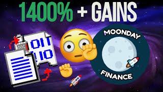 Moonday Finance Massive Pump:Rewards! $CORE cVault Finance Is On The Move