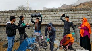 Nomadic Life _ Nomadic Family Bonding _ Nomadic Happiness in the Rain 