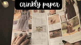 ASMR Fall Asleep Fast with  Crinkly Page Turning - No Talking