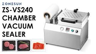 How To Use ZS-VS240 Vacuum Sealer Food Film Sealing Machine