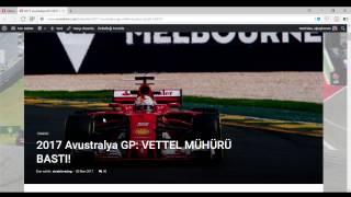 2017 Avustralya GP  VETTEL MÜHÜRÜ BASTI!   Son Sektör   Opera 27 3 2017 21 55 38