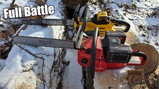 Milwaukee M18 FUEL Dual Battery Vs DEWALT 60V FlexVolt 20" Chainsaw & Stihl MS362