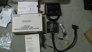 Sony Discman D-303 CPM-HA2 car mount arm CPM-203P mount plate explained