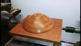 Wood Turning A Shelf Into A Bowl - NO JOKE