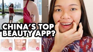 ASIAN BEAUTY FAVOURITES: App to sharpen nose, lengthen legs, removal acne? | Meitu App (美图秀秀)