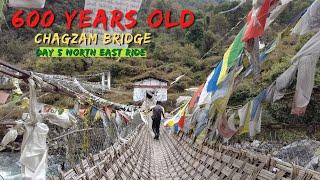 600 Years Old Hand Made Chagzam Bridge | Bangalore to North East Bike Ride Day 5 #ktm390 #tamil