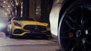 Mercedes-AMG GT C на крыше Ritz-Carlton Moscow