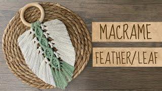 Diy Macrame Feather / Leaf  🪶 Pena / Folha Macramê