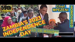 Zambia 59th Independence Celebration 24th October 2023 led by President Hakainde Hichilema