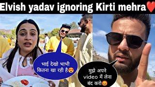 Elvish yadav ignoring kirti mehra | kirti mehra | elvish kirti breakup reason | khan sir live