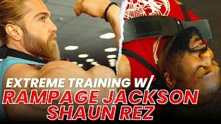 Can Rampage Jackson survive Shaun Rez Gym Workout?!