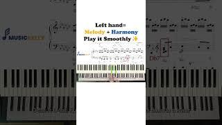 Left hand Melody  Harmony Play it Smoothly (Chopin Etude Op.10 No.5) #pianolessons #chopinetude